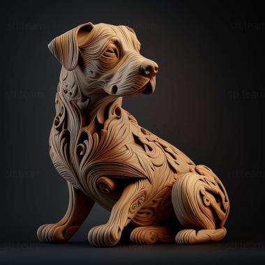 3D model Rajapalayam dog breed dog (STL)